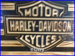Harley Davidson wooden flag, Wooden sign, custom sign, birthday, retirement sign