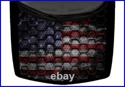 Hexagon Mosaic American Flag Truck Hood Wrap Vinyl Car Graphic Decal 58x 65 USA