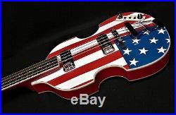 Hofner HCT 500/1-USA Contemporary BEATLE BASS AMERICAN FLAG TOASTER PICKUPS