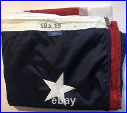 Huge 10 X 15 Feet USA American Flag Made In USA Big Nylon Flag