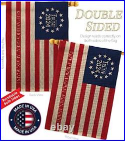 Keep America Again 2024 Burlap Garden House Flag-Kit Patriotic Vote President