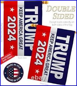 Keep America Garden House Flag Kit Patriotic Vote President Donald Election
