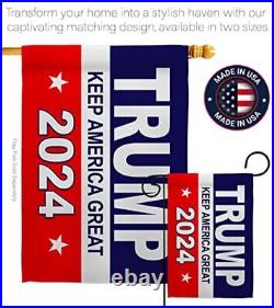 Keep America Garden House Flag Kit Patriotic Vote President Donald Election