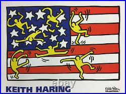 Keith Haring American Music Festival New York City Ballet, 1988 Flag Print 18x24