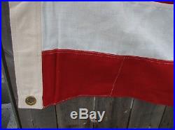 Large 48 Sewn Star & Stripe Valley Forge US Flag WWI/WWII Era American USA