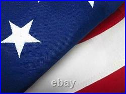 Large American Flag Made in USA Sewn Stripes Embroidered Stars All in Stock