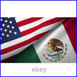 Large American Mexican Combination Flag USA MEXICO Friendship 3x5-ft US MX Flags