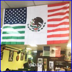 Large American Mexican Combination Flag USA MEXICO Friendship 3x5-ft US MX Flags