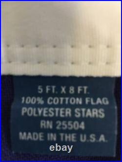 Large USA American Flag 50 Stars Cotton Embroidered star 2.5 x 1.4 mt 5 x 8 feet
