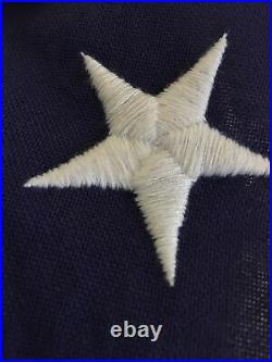 Large USA American Flag 50 Stars Cotton Embroidered star 2.5 x 1.4 mt 5 x 8 feet