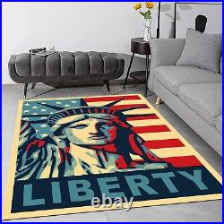 Liberty Rug, USA Flag Rug, American Decor, Freedom Rug, The Statue Of Liberty