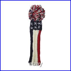 Liberty USA American Flag Sunfish knit wool golf headcover set DR FW HB 3 pieces