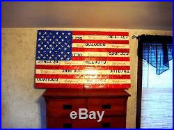 License Plate USA American Flag Map