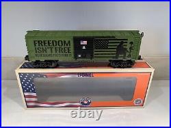 Lionel 2201350 Freedom Isn't Free Boxcar Military Army Veteran American Flag USA