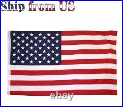 Lot of 100 3' x 5' FT USA US U. S. American Flag Polyester Stars Brass 2 Grommets