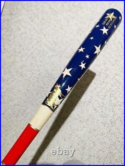 Maple Wood Baseball Bat 32in. USA American Flag. Stars And Stripes. Cupped