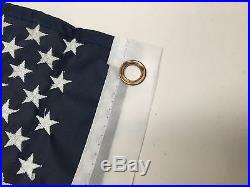 Marine American Flag USA 18.5X10.6 Stainless Steel Rail Mount Flag Staff Pole