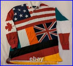Men's Britches Great Outdoors Flags Rugby Shirt American, Canada, British, Irish