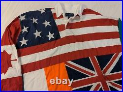 Men's Britches Great Outdoors Flags Rugby Shirt American, Canada, British, Irish