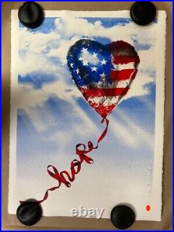 Mr. Brainwash Independence Day Hope American Flag X/95 Limited Edition sold out