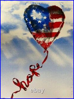 Mr. Brainwash Independence Day Hope American Flag X/95 Limited Edition sold out