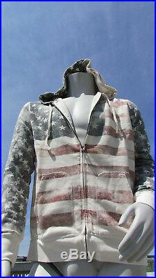 NEW L Ralph Lauren $125 hoodie mens American flag Denim Supply red white blue