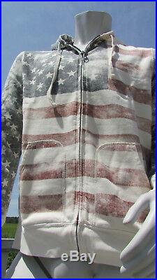 NEW L Ralph Lauren $125 hoodie mens American flag Denim Supply red white blue