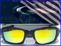 NEW OAKLEY Fives Squared Black USA FLAG POLARIZED Galaxy FIRE Sunglass 9238