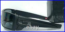NEW Oakley BATWOLF Black Matte USA Tonal BW POLARIZED Gray Sunglass 9101-60