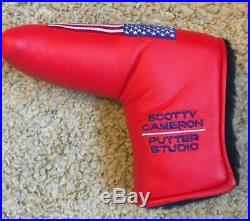 NEW Scotty Cameron AMERICAN Flag Large Red USA Head Cover DIVOT TOOL