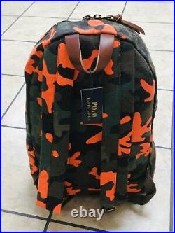 NWT POLO RALPH LAUREN Orange Camo Tiger & Flag 67 LIMITED EDITION Backpack