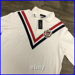 NWT Polo Ralph Lauren Rugby Shirt Classic Fit Long Sleeve White Men XL $168