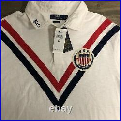 NWT Polo Ralph Lauren Rugby Shirt Classic Fit Long Sleeve White Men XL $168