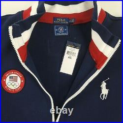NWT Polo Ralph Lauren XXL 2018 Olympic Zip Up Sweater Jacket Pullover Team USA