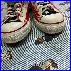 NWT VTG Converse All Star American Flag High Top Shoes Men US 10.5 MADE IN USA