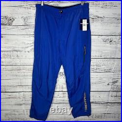 New Vintage Polo Sport Ralph Lauren Blue USA American Flag Nylon Track Pants XL