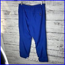 New Vintage Polo Sport Ralph Lauren Blue USA American Flag Nylon Track Pants XL