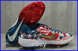 Nike Alpha Huarache Elite 2 PE Team USA American Flag Red/Blue Sz 12 AV2470-614