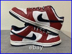 Nike Dunk Low Red White Blue Size 9 independence Day USA Flag University SB
