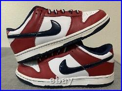 Nike Dunk Low Red White Blue Size 9 independence Day USA Flag University SB