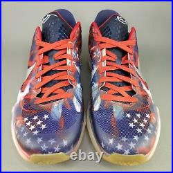 Nike Kobe X 10 USA 4th of July Basketball Shoes Mens Size 14 Red White Blue Gum