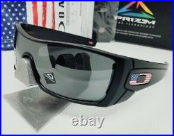 OAKLEY matte black iridium PRIZM SI BATWOLF OO9101-59 sunglasses! NEW IN BOX