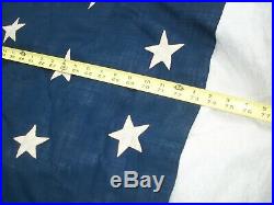 Original 44 Star U. S. Flag 10' x 6' circa 1891-1895 Wyoming 7-7-8-7-8-7 star row