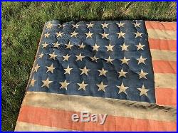 Original 44 Star U. S. Flag 39x 61 7-7-8-8-7-7 star rows