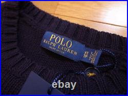 POLO RALPH LAUREN ICONIC AMERICAN FLAG SWEATER MADE IN USA NAVY size XS