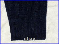 POLO RALPH LAUREN Men's Classic Fit Wool BLUE JEAN JACKET BEAR Knit Sweater NAVY