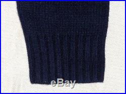 POLO RALPH LAUREN Men's Classic Fit Wool USA Flag Bear Sweater, Knit, NAVY BLUE