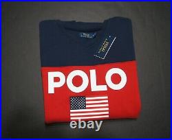 POLO RALPH LAUREN Men's Logo America Flag Pullover Sweatshirts NEW NWT $148