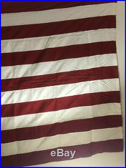 PRISTINE Antique Vintage WWII-Era 1940's USA Flag with 48 Stars 5' x 9.5