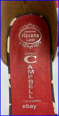 Pair Women's Jeffrey Campbell American Flag Havana Last Platform 5 Heels 8.5M